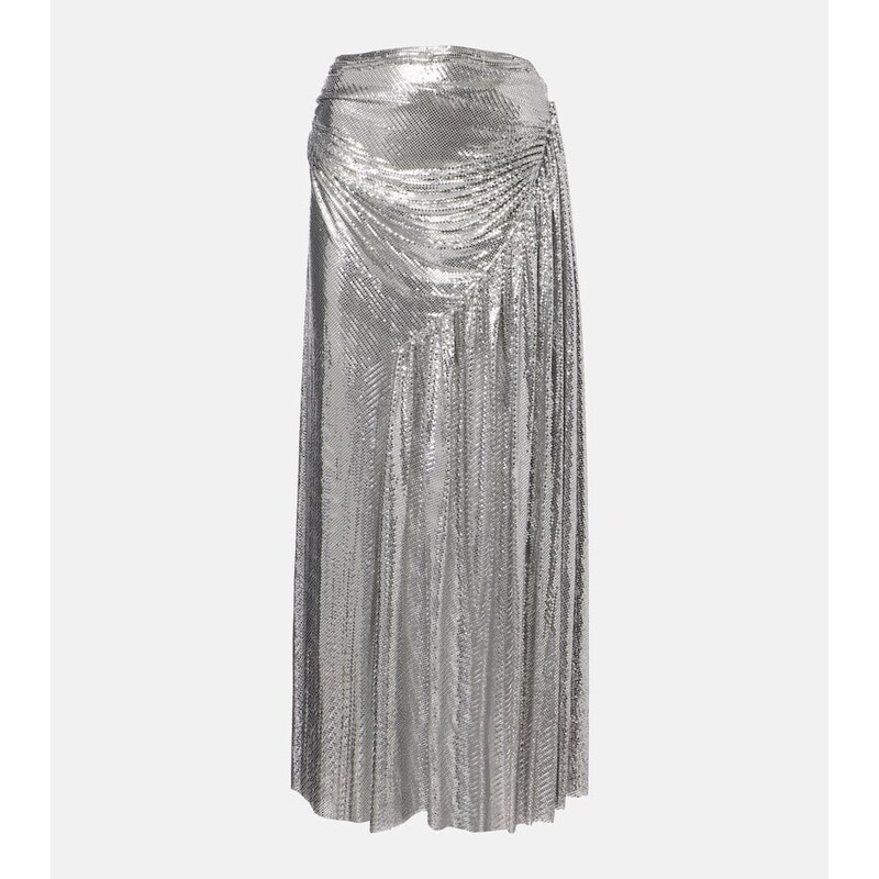 Rabanne Chainmail draped maxi skirt