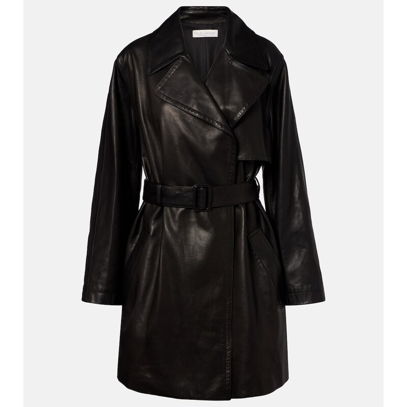 The Row Siempra leather coat