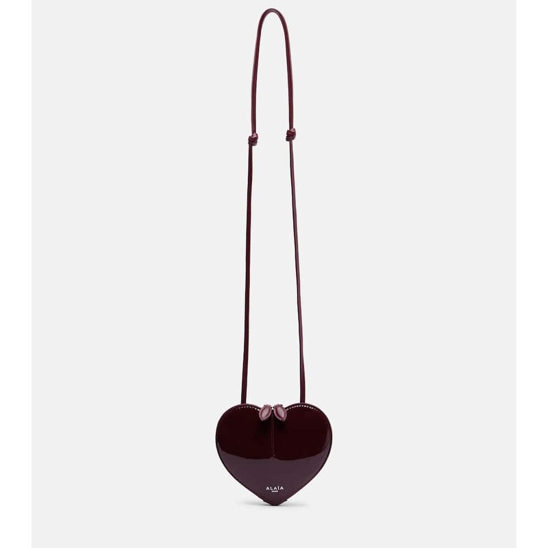 Alaïa Le Cœur Small patent leather crossbody bag