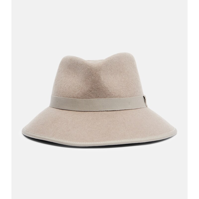 Max Mara Locusta wool felt fedora hat