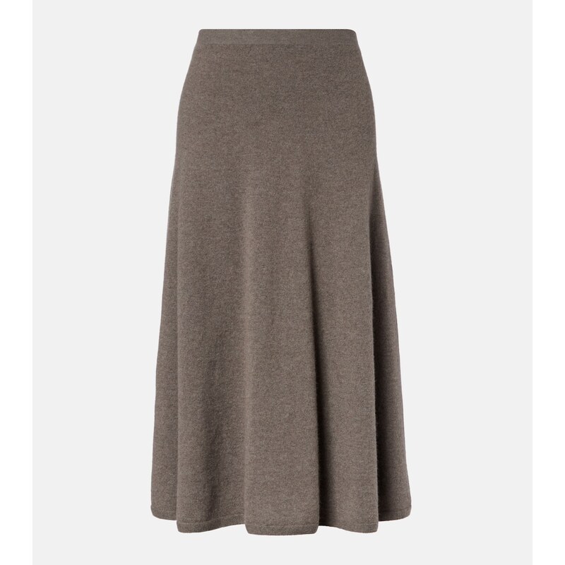 The Row Masini cashmere midi skirt
