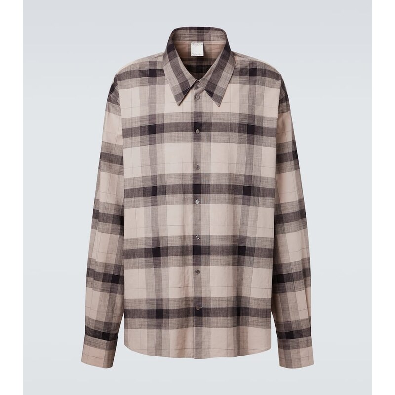 Calvin Klein Collection Tyson checked cotton shirt