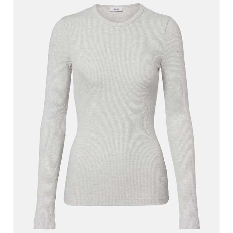 Agolde Delphi ribbed-knit top