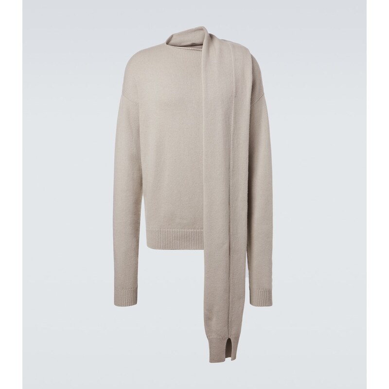 Calvin Klein Collection Rex scarf-detail cashmere sweater
