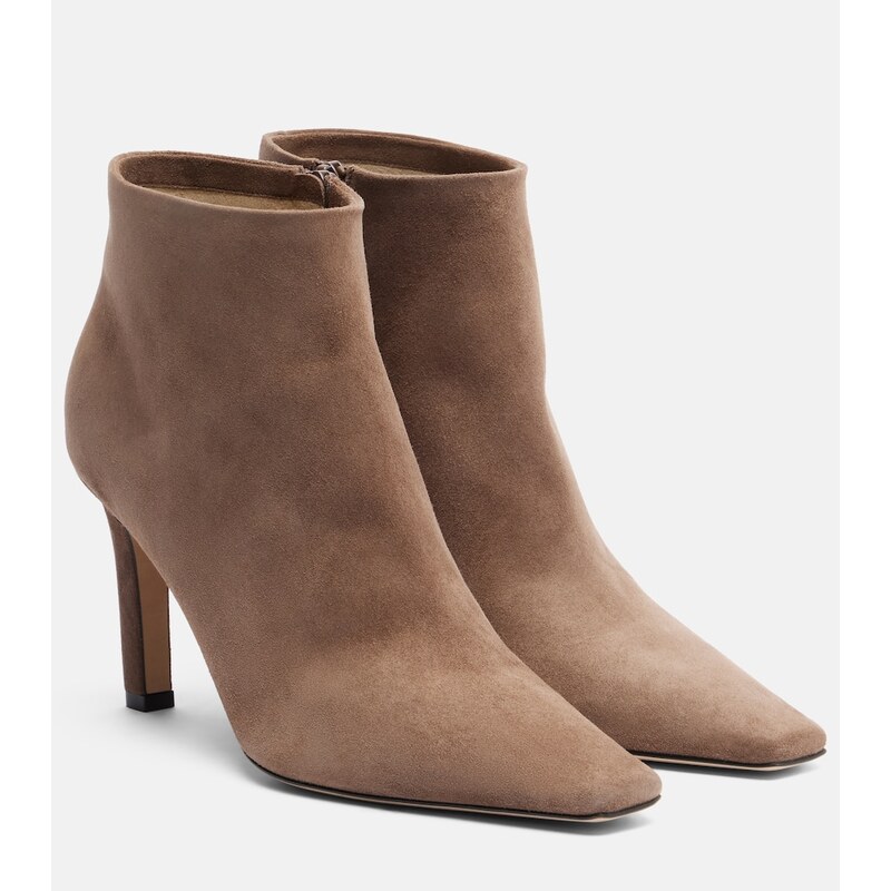 The Row Carla suede ankle boots