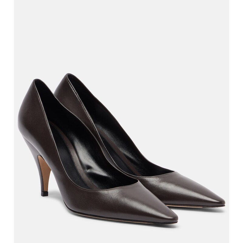 The Row Liisa 80 leather pumps