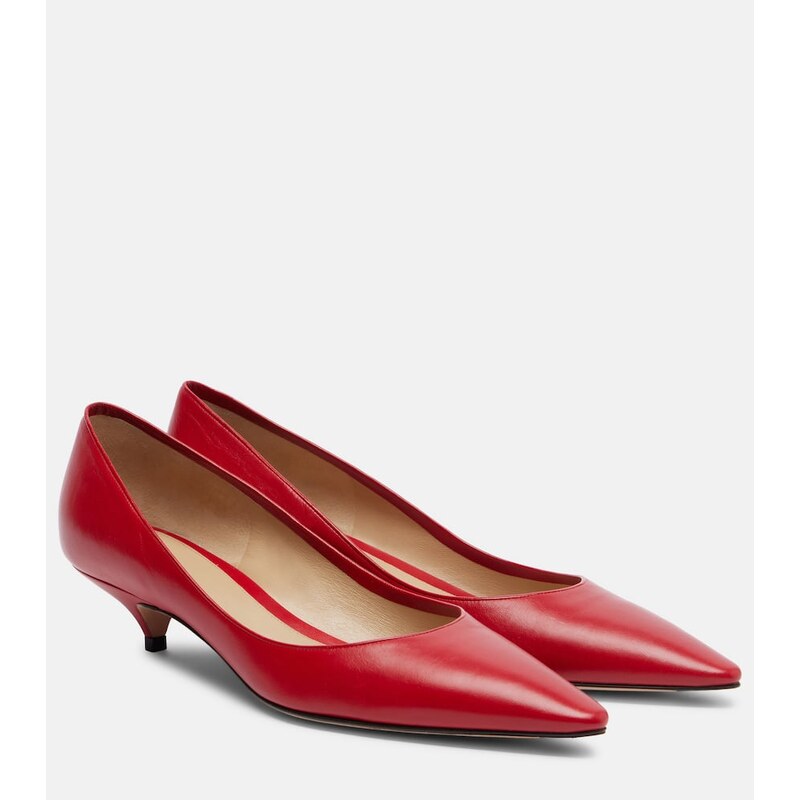 The Row Liisa leather pumps