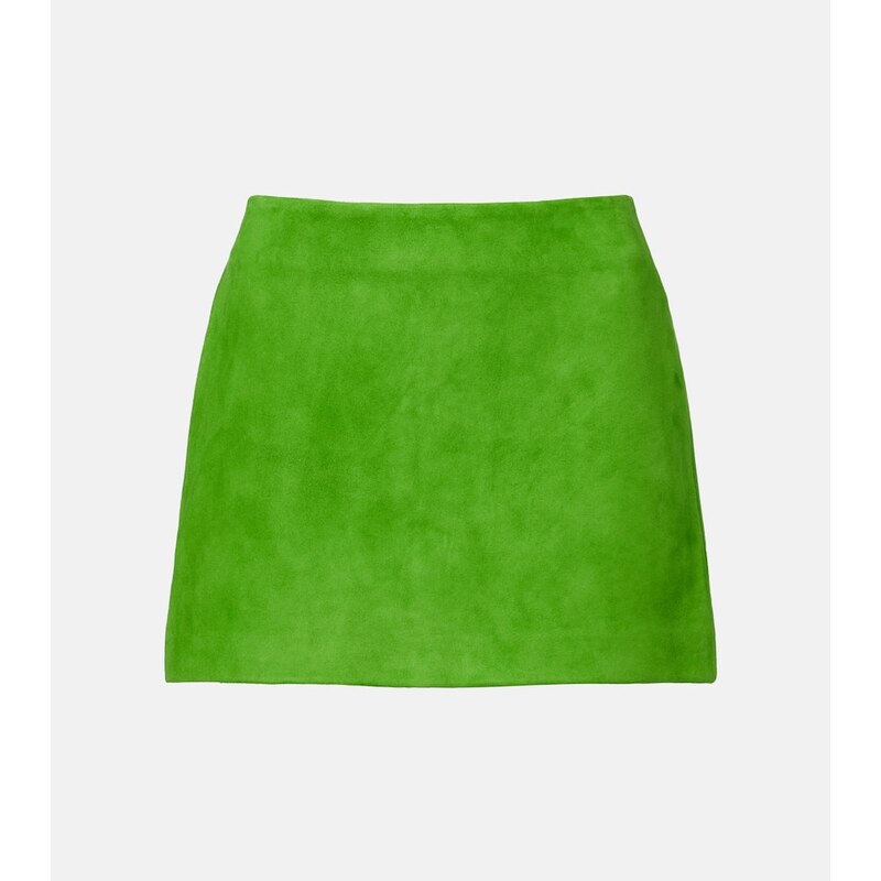 Staud Crest suede miniskirt