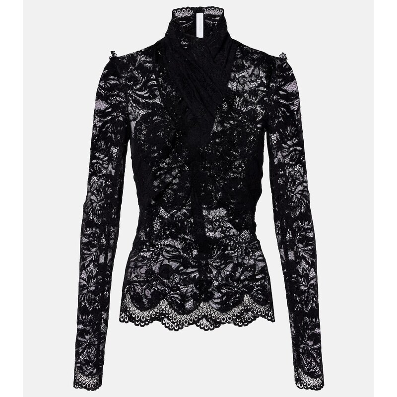 Rabanne Floral lace top