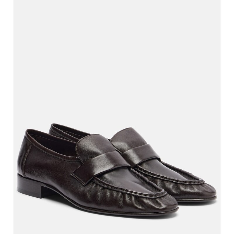 The Row Soft leather penny loafers