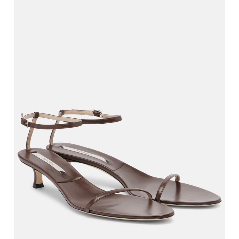 Christen Double Strap 35 leather sandals