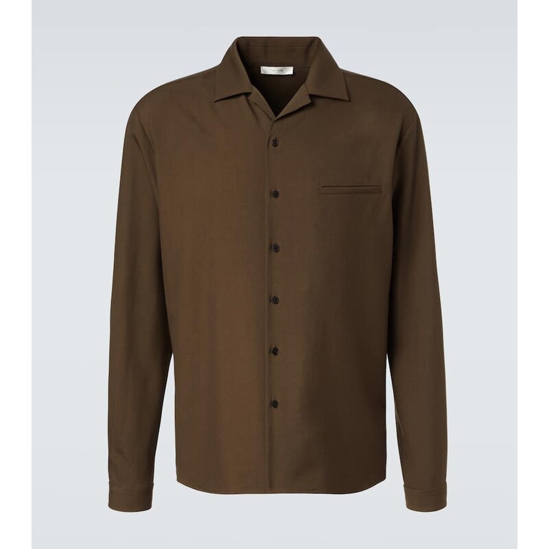 The Row Kanta wool shirt