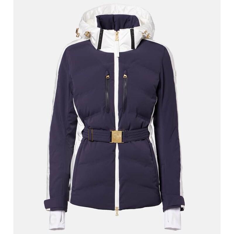 Bogner Kira belted hooded down ski jacket