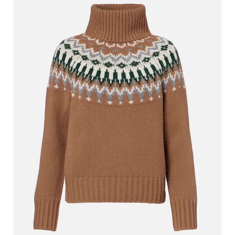 Bogner Ingrid jacquard cashmere turtleneck sweater