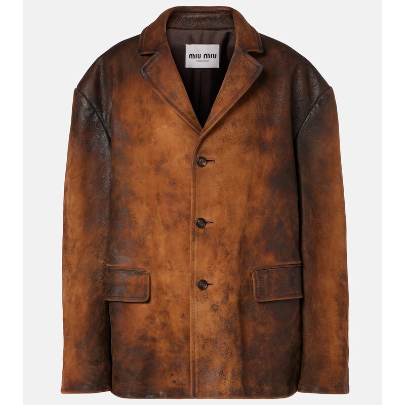 Miu Miu Oversized suede jacket
