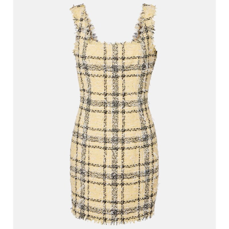 Balmain minidress s černým nášvětem a švihadlem