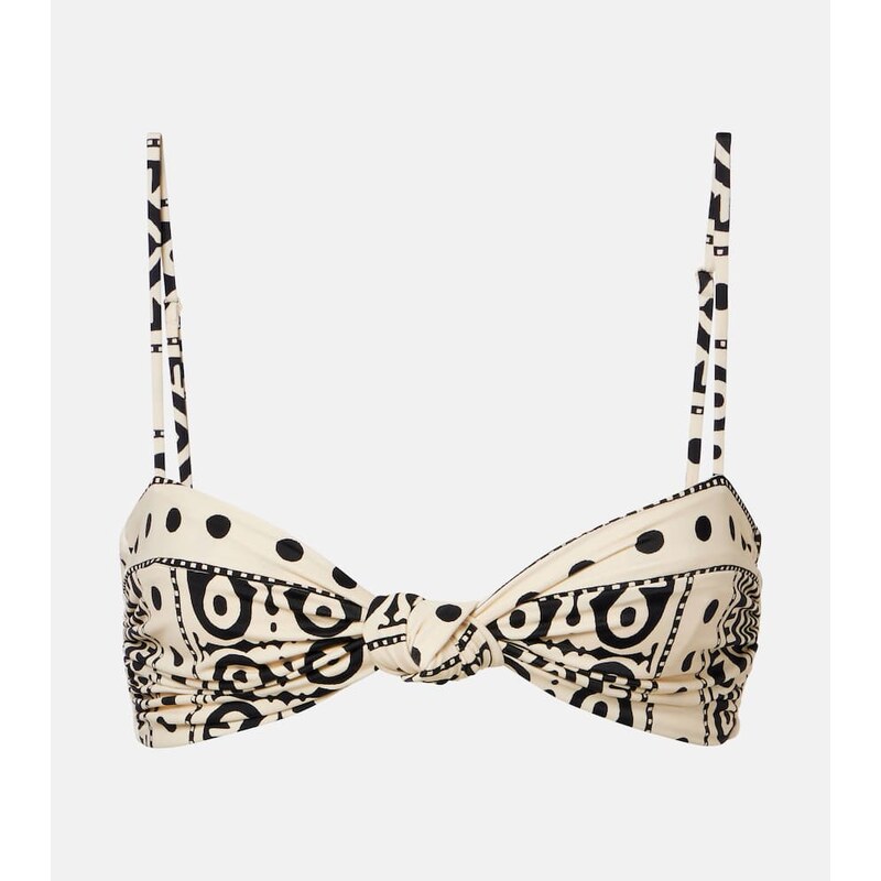 Johanna Ortiz Printed bikini top