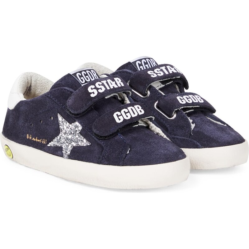 Golden Goose Kids Old School sequined suede sneakers