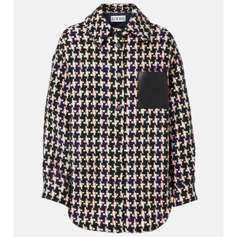 Loewe Leather-trimmed overshirt