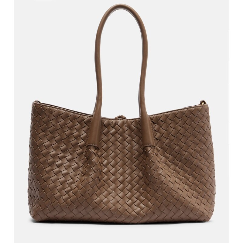 Bottega Veneta Pinacoteca Intrecciato leather tote bag