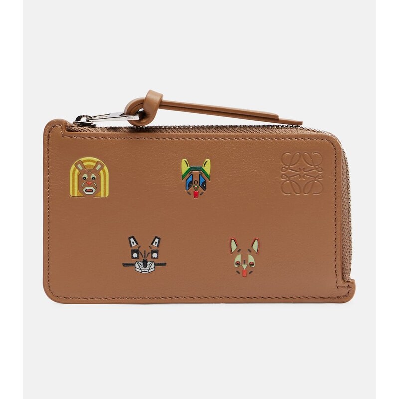Loewe x Louis Wain Cats leather card holder