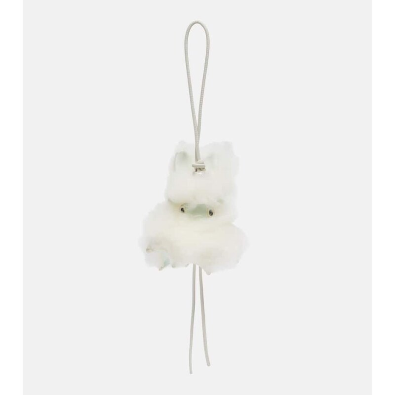 Loewe Bunny shearling bag charm