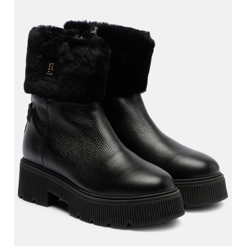 Bogner Turin shearling-lined leather ankle boots