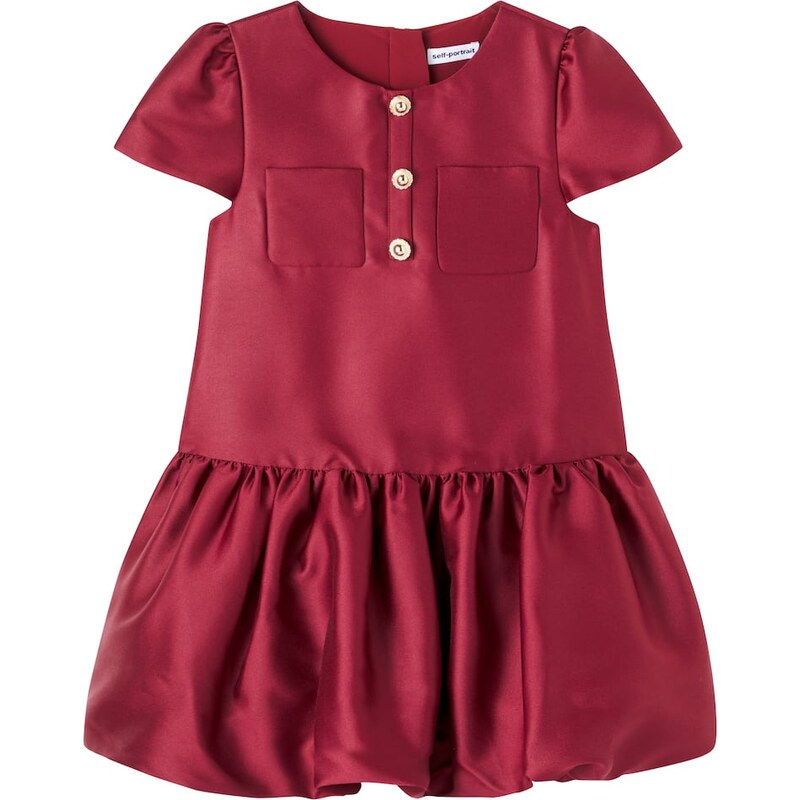Self-Portrait Kids Balloon taffeta dress
