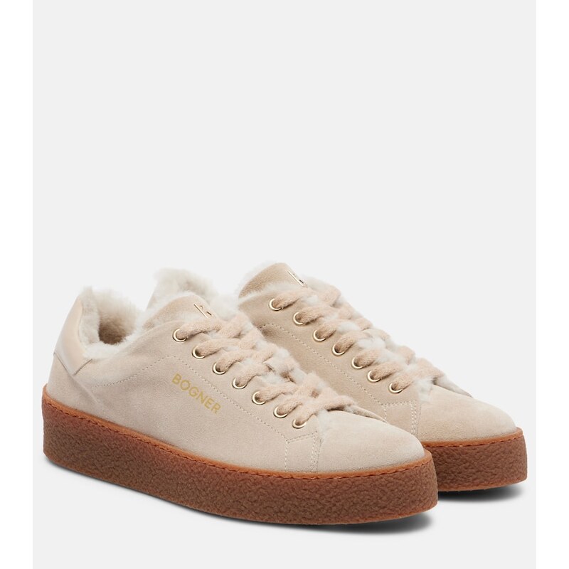 Bogner Lucerne shearling-lined suede sneakers