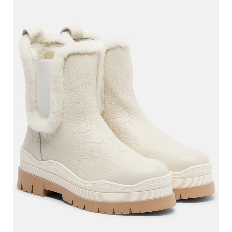 Bogner Arosa shearling-lined leather ankle boots