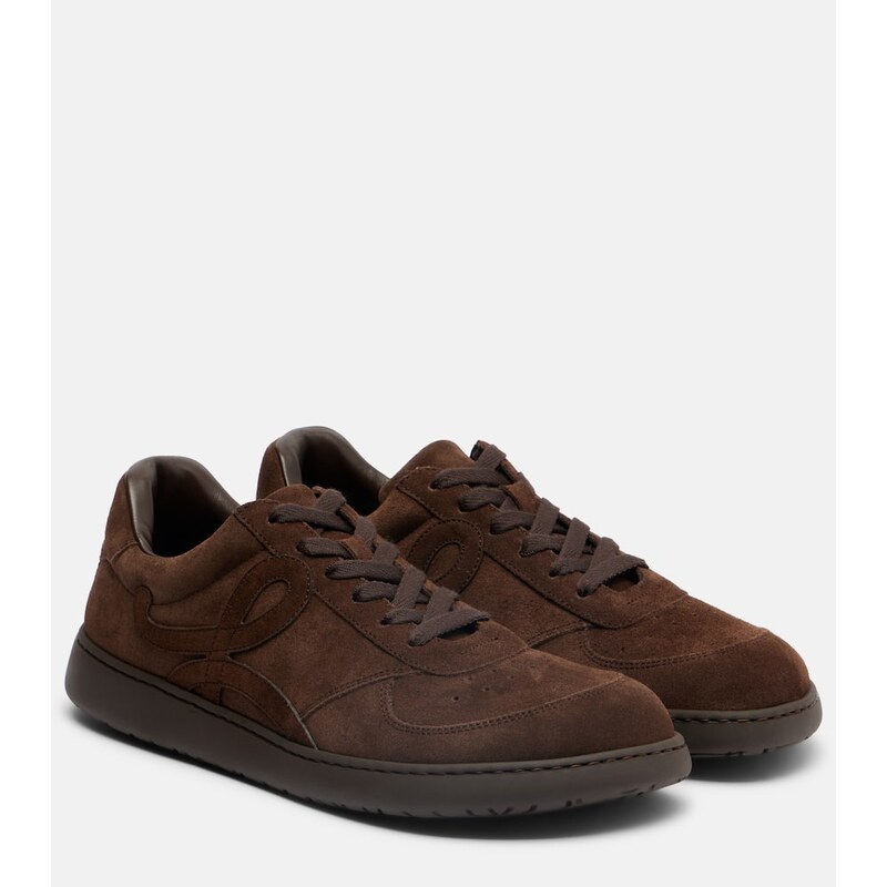 Dámské Loewe Jambo tenisky z kůže v dark brown odstínu