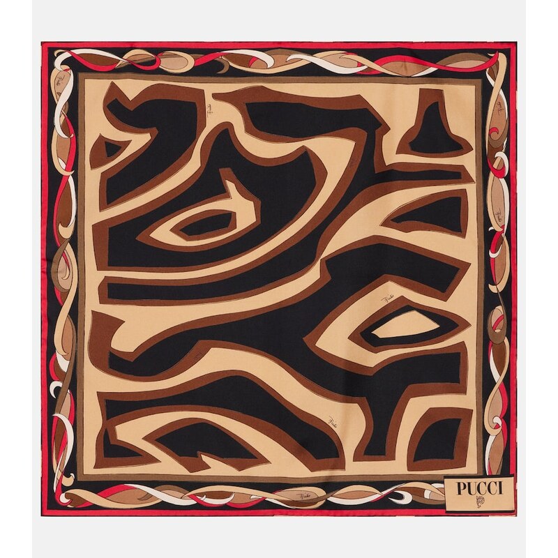 Pucci Labirinto silk twill scarf