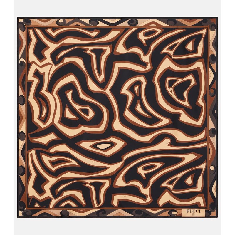 Pucci Labirinto silk twill scarf