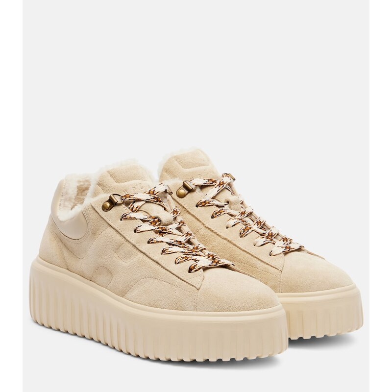 Hogan H-Stripes suede platform sneakers