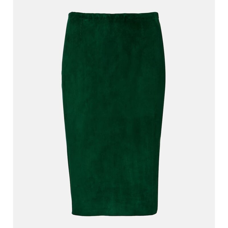 Stouls Gilda suede pencil skirt