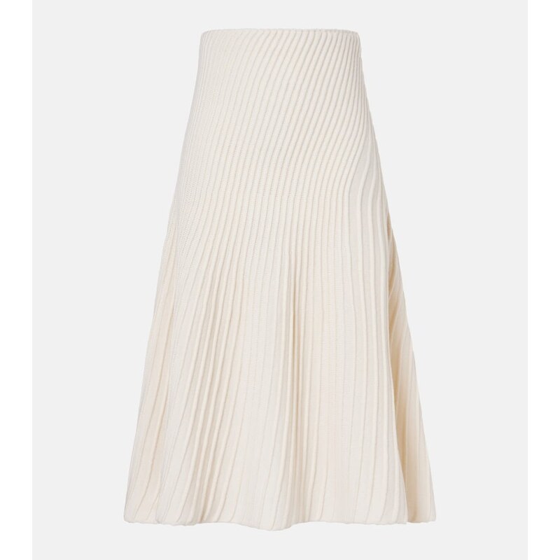 Alaïa Wool and cashmere midi skirt