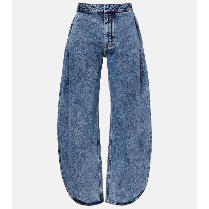 Alaia AlaÃ¯a Barrel-leg jeans
