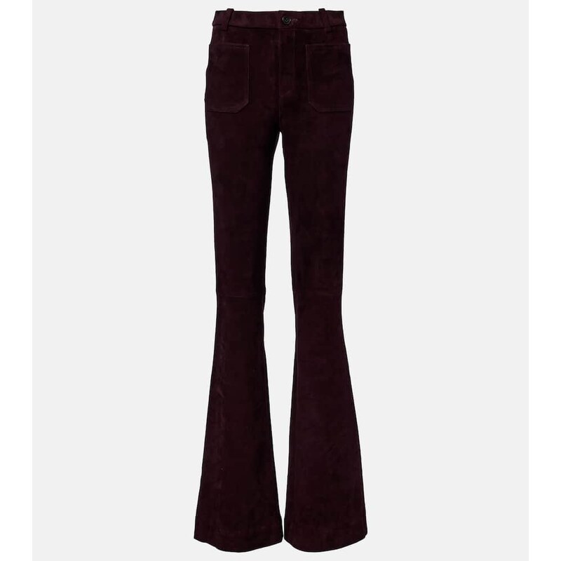 Stouls Laurent suede flared pants