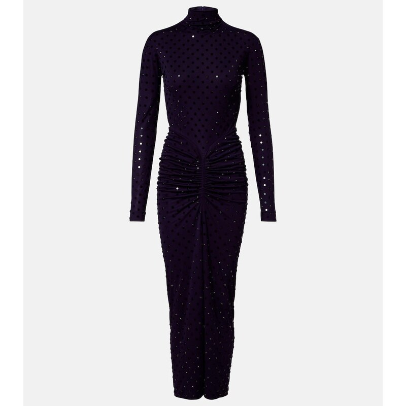 Alaia AlaÃ¯a Embellished midi dress