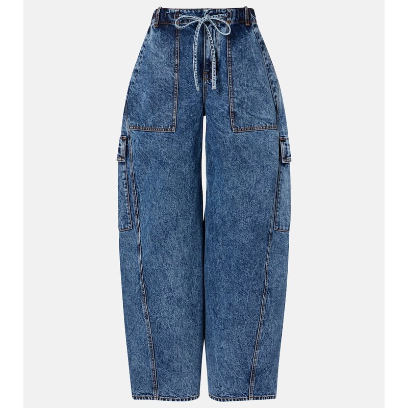 Alaia AlaÃ¯a Barrel-leg jeans