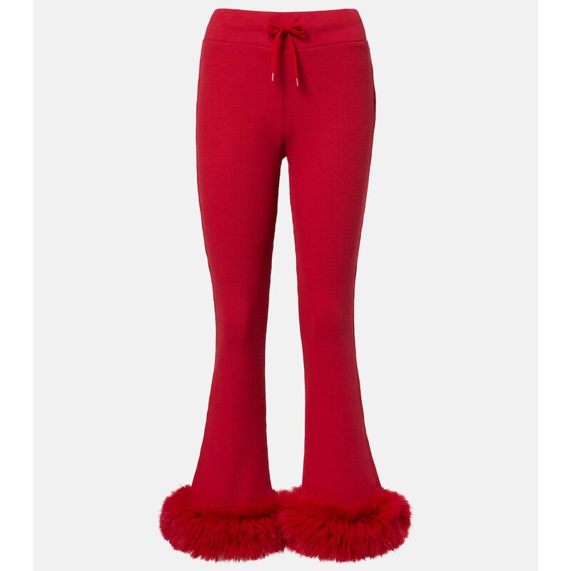 Balenciaga Low-rise cotton capri pants