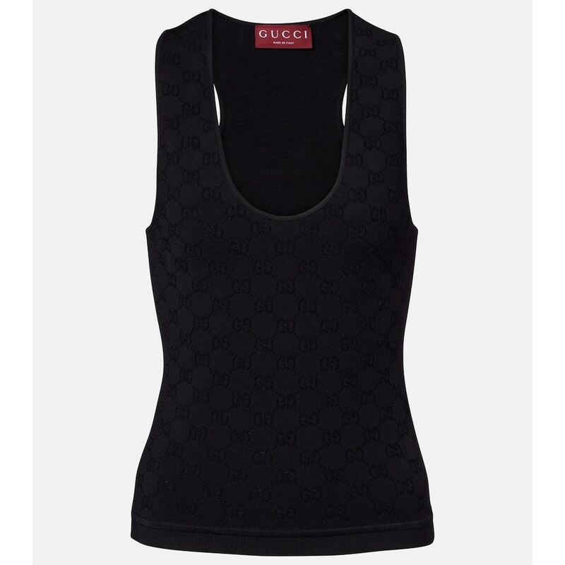 Gucci GG cotton-blend jacquard tank top