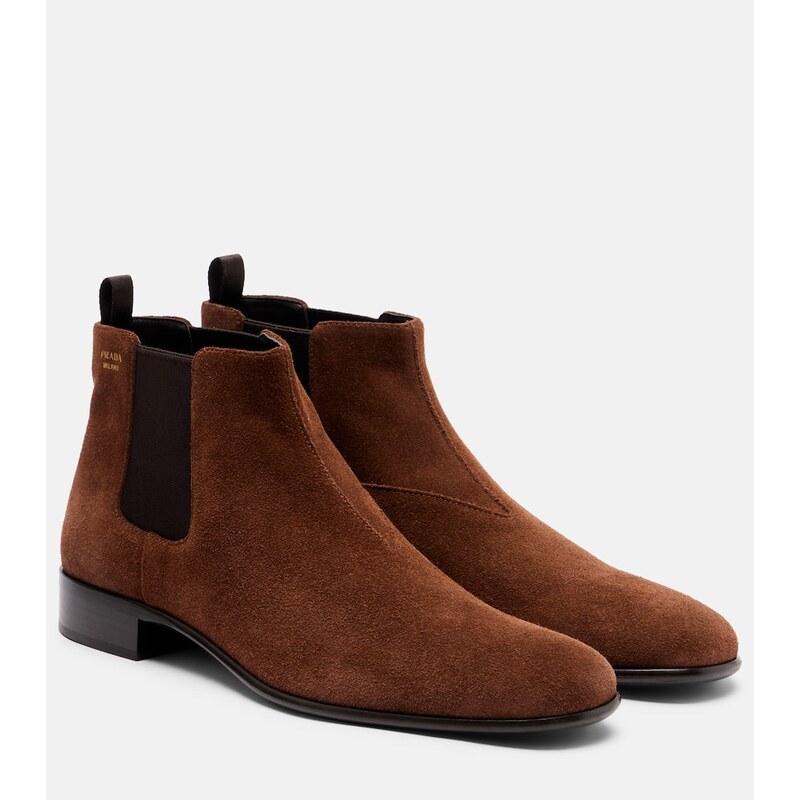 Prada Suede Chelsea boots