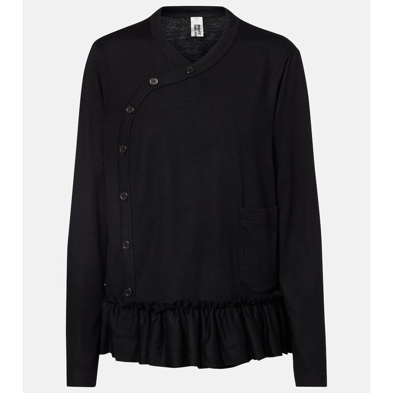 Noir Kei Ninomiya Ruffled wool top