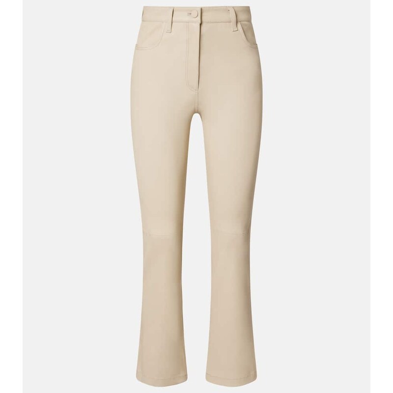 Joseph Leather bootcut pants