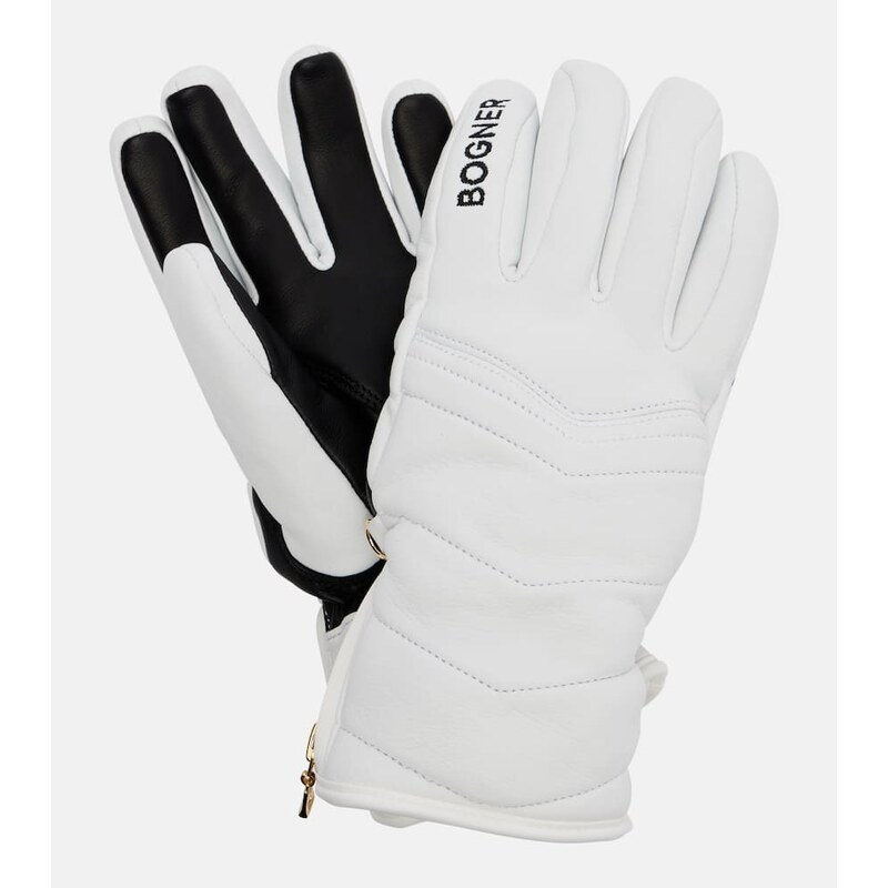 Bogner Dana quilted leather ski gloves