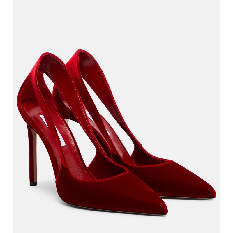 Aquazzura Dangerous Liaisons 105 velvet pumps