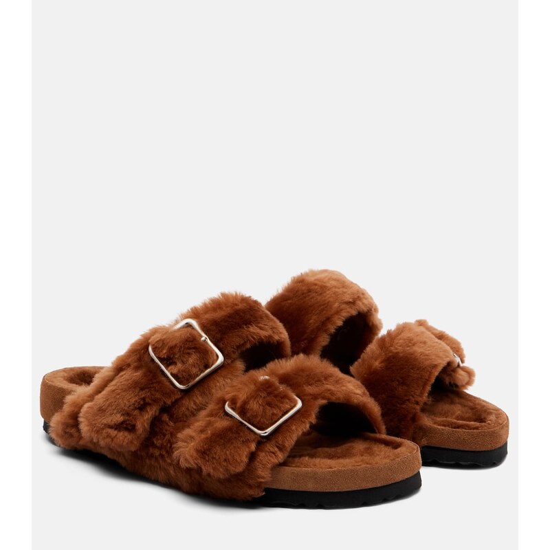 Birkenstock 1774 Arizona shearling slides