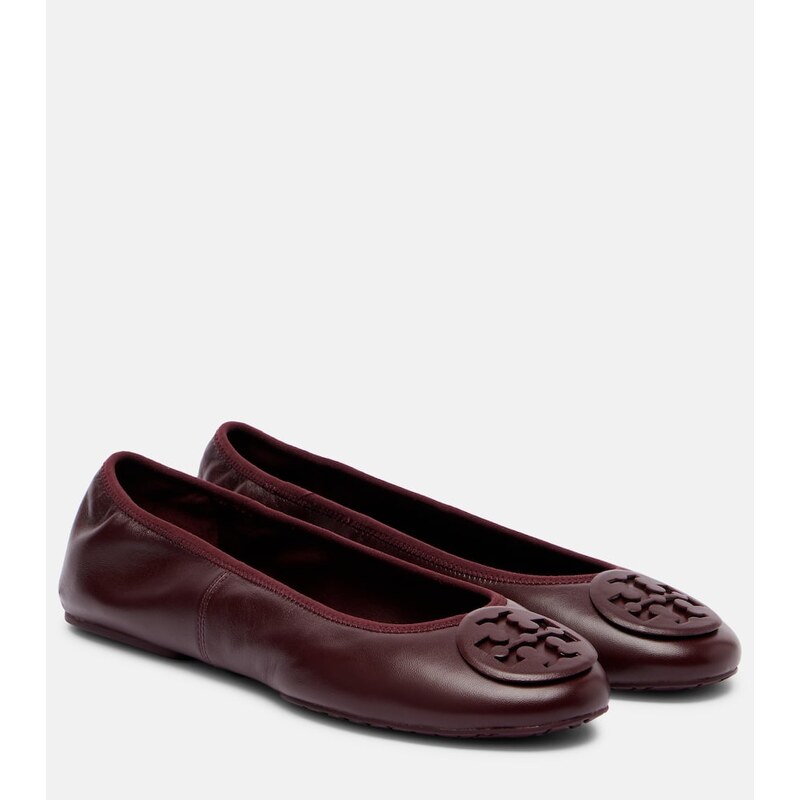 Tory Burch Reva Travel leather ballet flats