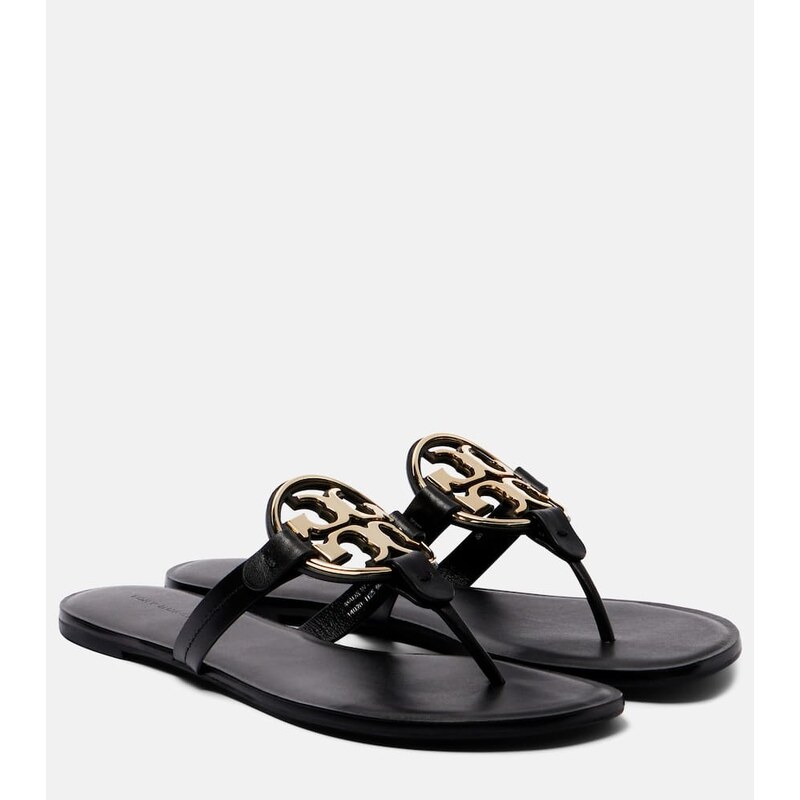 Tory Burch Metal Miller leather thong sandals